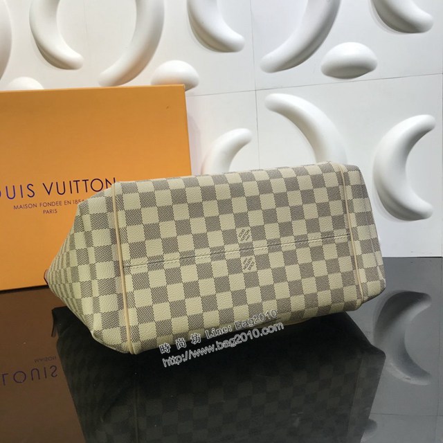 lv路易威登專櫃2022新款TOTALLY中號手袋 lv白格頂級原單女士肩背包 M56689 N51262 ydh4972
